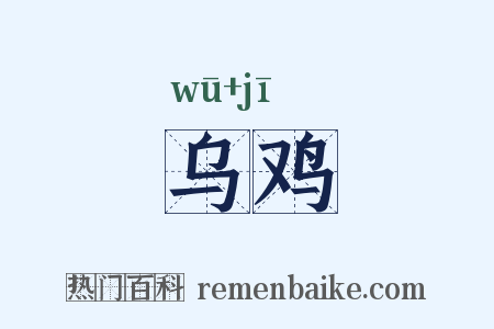 乌鸡是什么意思的图片